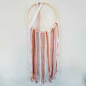 handmade boho macrame wall hanging / wreath
